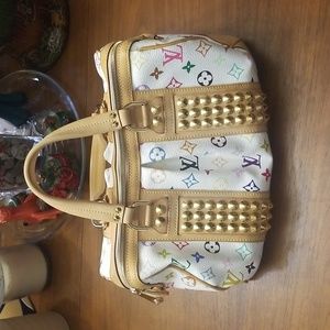 Louis Vuitton white multicolor Courtney MM